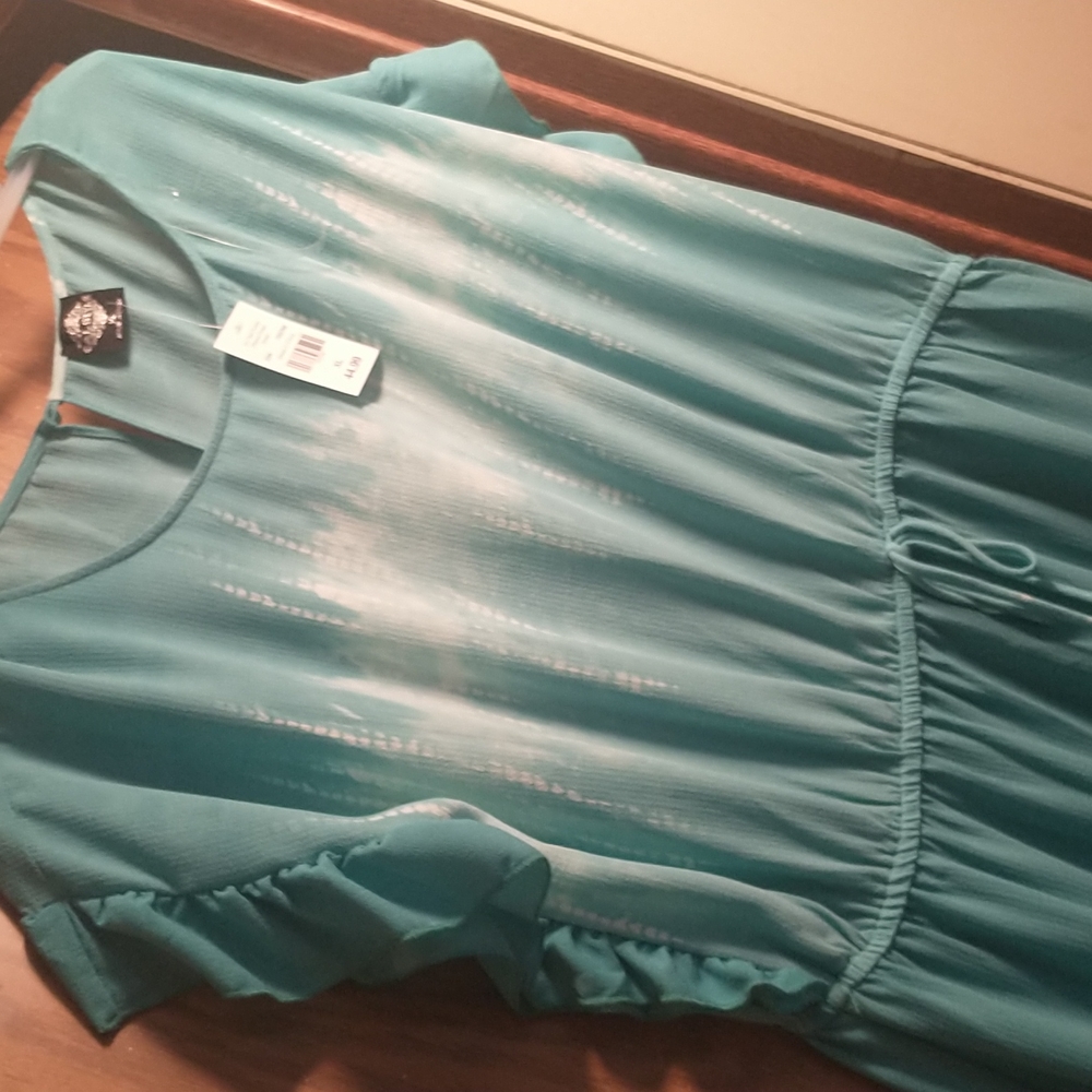 Teal flutter maxi-dress...beautiful color!!